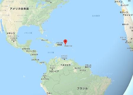 地図 プエルトリコ ２