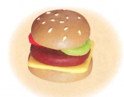 ハンバーガー屋さんセット-完成図