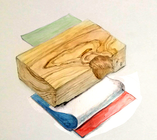 1（材木と色紙）